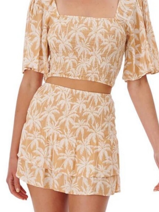 Rip Curl Dresses & Skirts - Rip Curl Palm-Print Mini Skirt